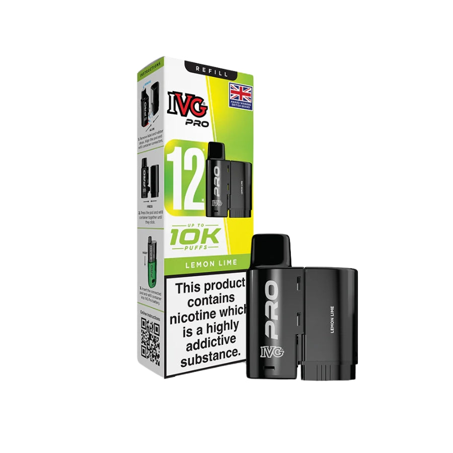 IVG Pro 12 Lemon & Lime Pods - Case of 5
