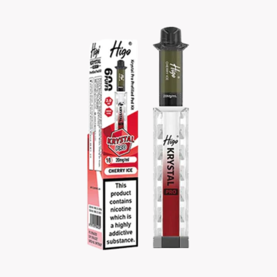 Higo Krystal Pro 600 Cherry Ice Pod Kit - Case of 10