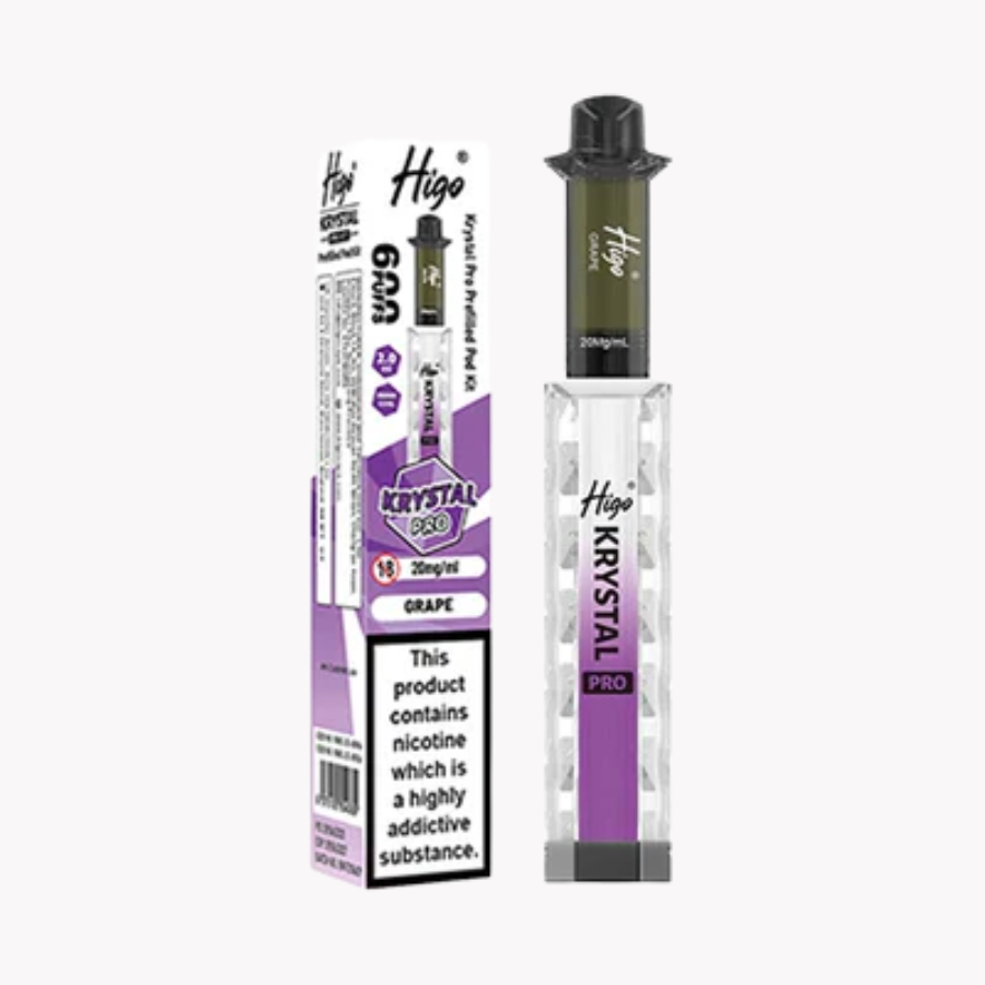 Higo Krystal Pro 600 Grape Pod Kit - Case of 10