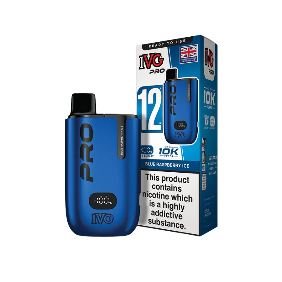 IVG Pro 12 Blue Raspberry Ice Kit - Case of 5