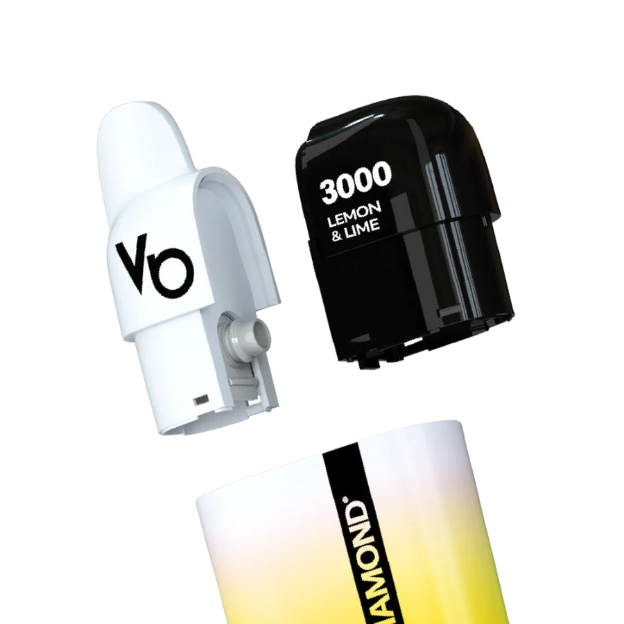 Vapes Bars Diamond 3000 Lemon & Lime Vape Kit - Case of 5