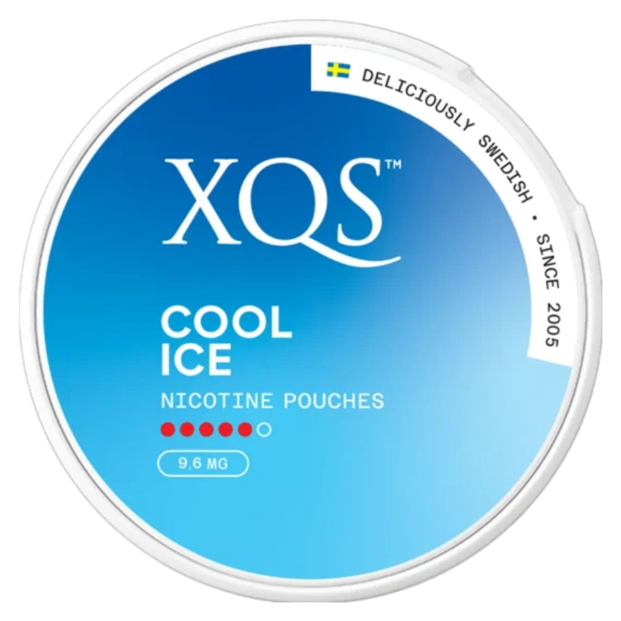 XQS Cool Ice Nicotine Pouches 9.6mg - Case of 10