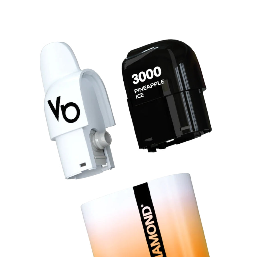 Vapes Bars Diamond 3000 Pineapple Ice Vape Kit - Case of 5