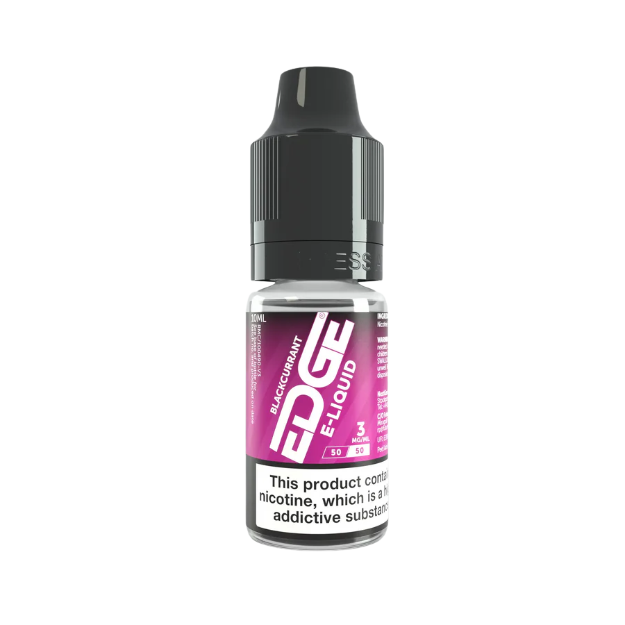Edge Blackcurrant 50/50 10ml E-Liquid 3mg - Case of 5