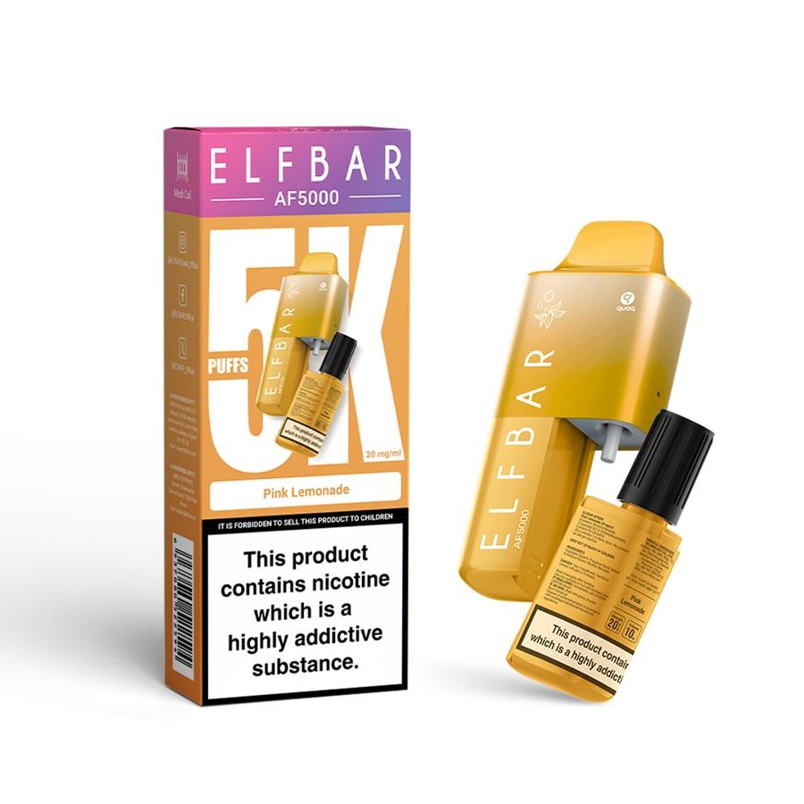 ELFBAR AF5000 Vape Kit, Pink Lemonade - Case of 5