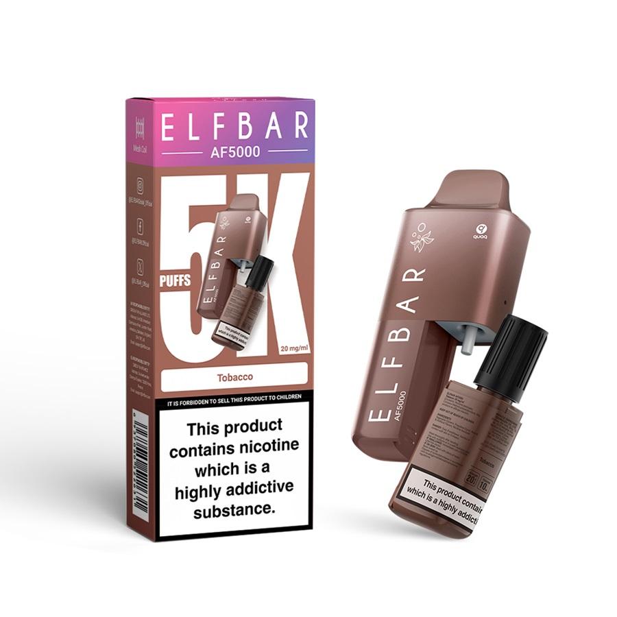 ELFBAR AF5000 Vape Kit, Tobacco - Case of 5