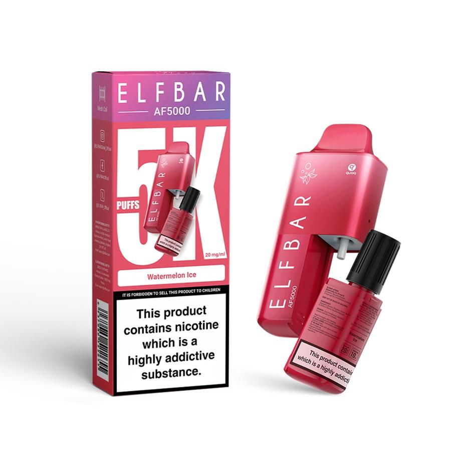 ELFBAR AF5000 Vape Kit, Watermelon Ice - Case of 5