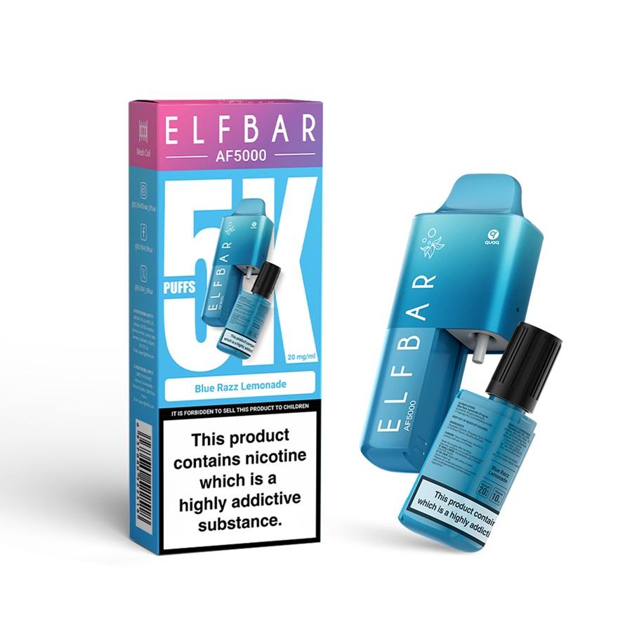 ELFBAR AF5000 Blue Razz Lemonade Vape Kit, - Case of 5
