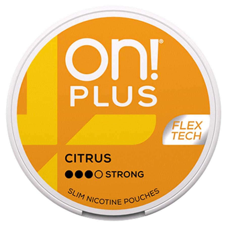 On! Plus Citrus Nicotine Pouches - Case of 5