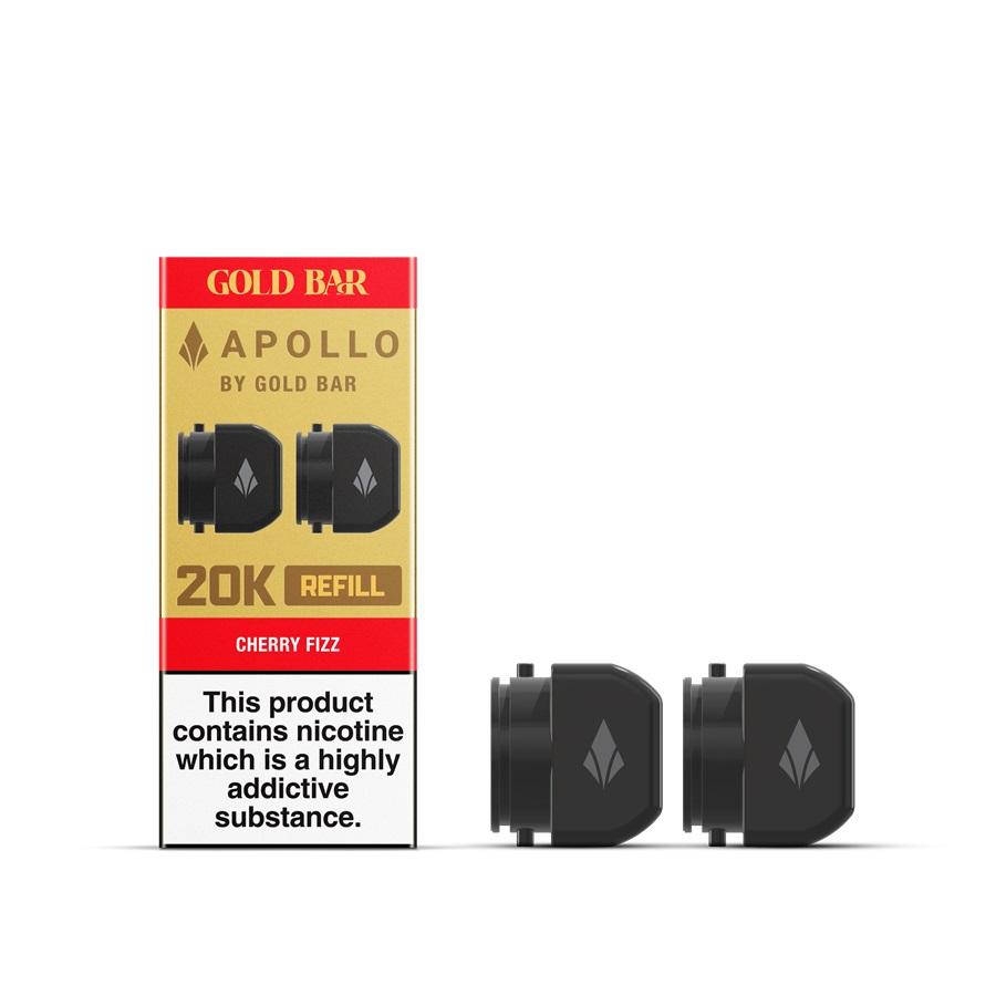 Gold Bar Apollo Cherry Fizz Prefilled Vape Pods x2 - Case of 5