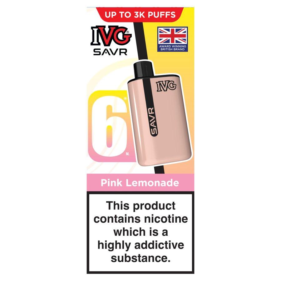 IVG 3000 SAVR Pink Lemonade Vape Kit - Case of 5
