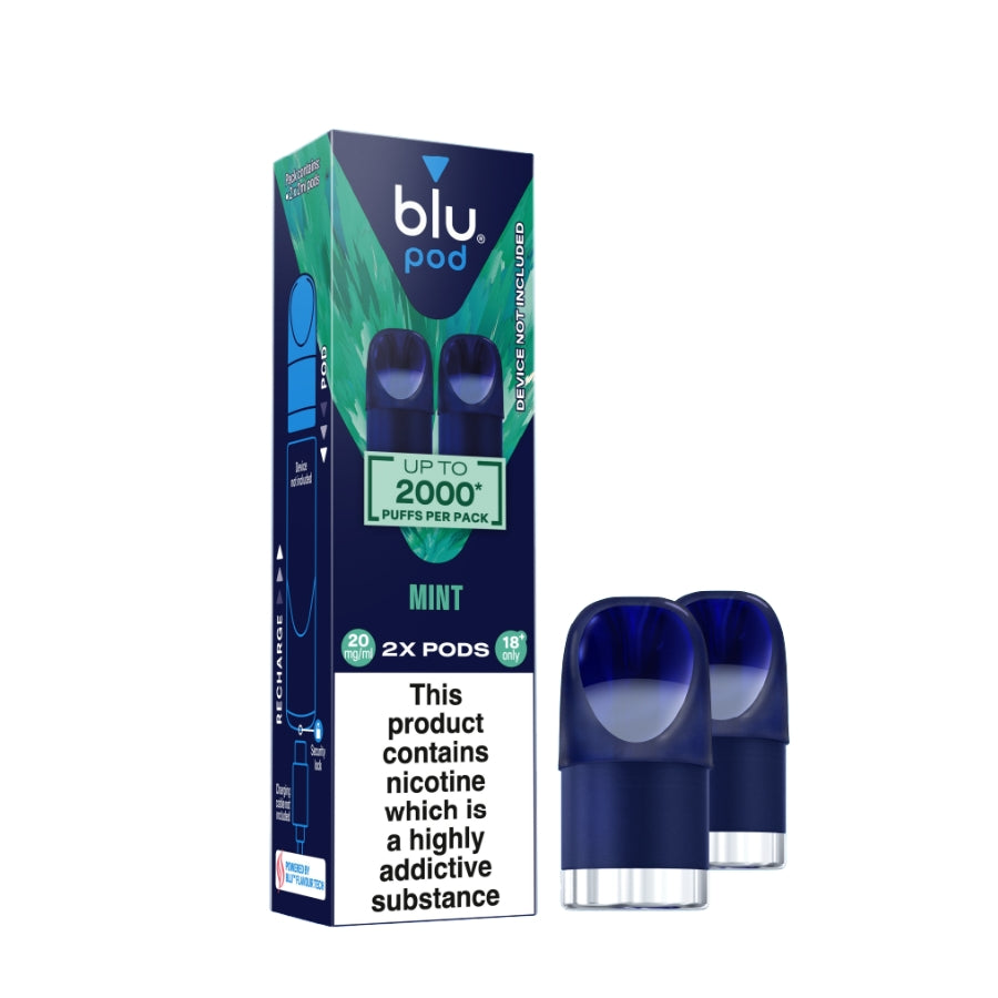 Blu Bar Mint Refill Pods 20mg - Case of 10