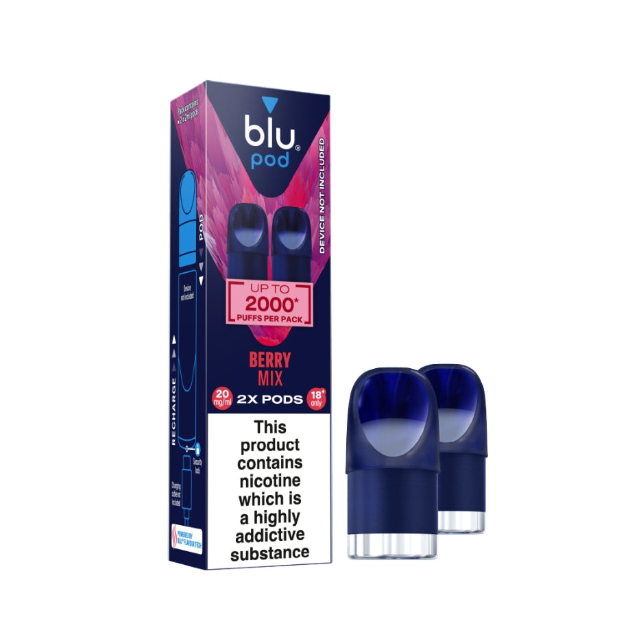 Blu Bar Berry Mix Refill Pods 20mg - Case of 10