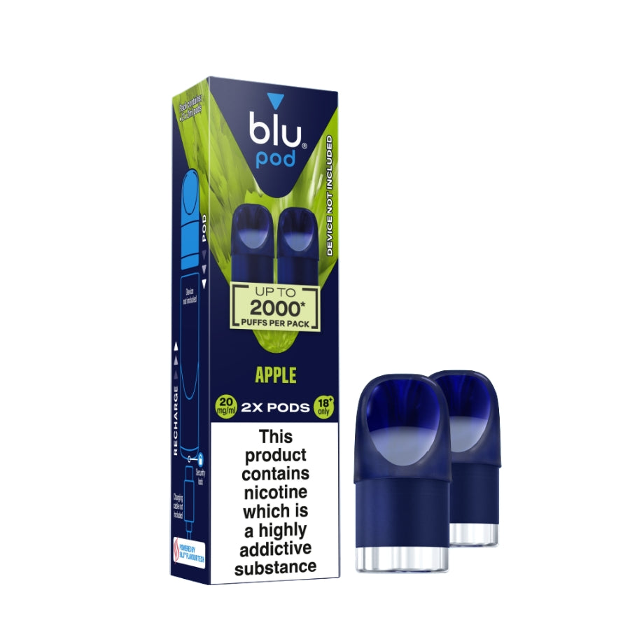 Blu Bar Apple Refill Pods 20mg - Case of 10