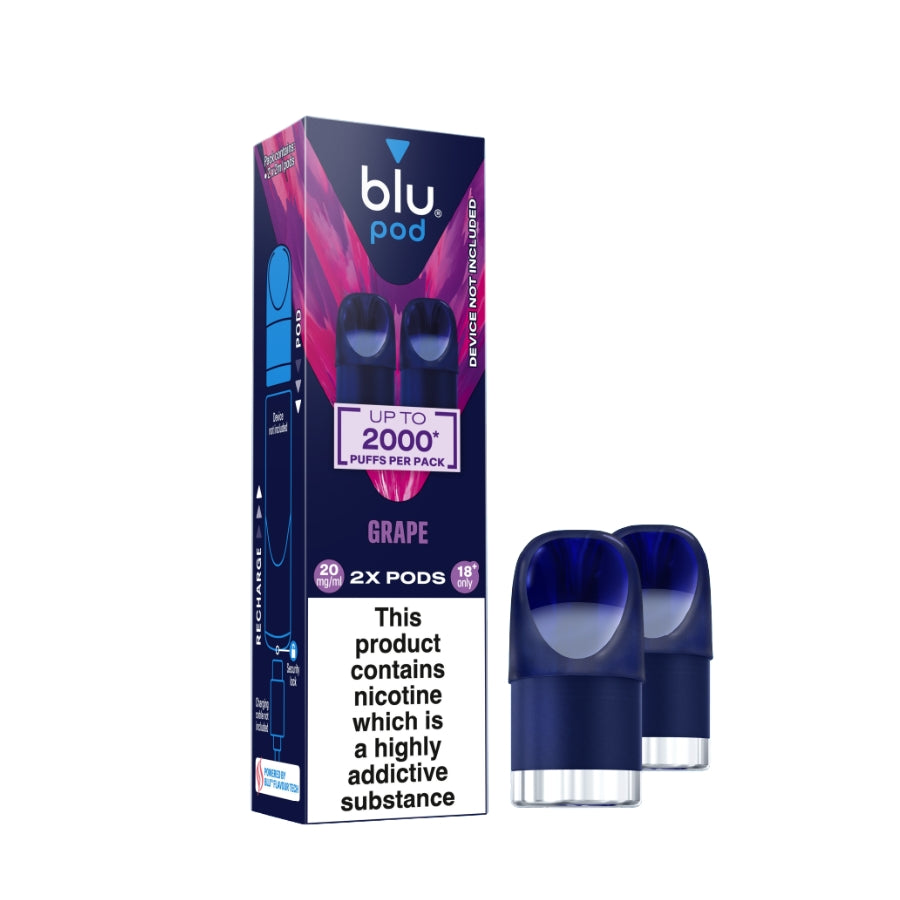 Blu Bar Grape Refill Pods 20mg - Case of 10