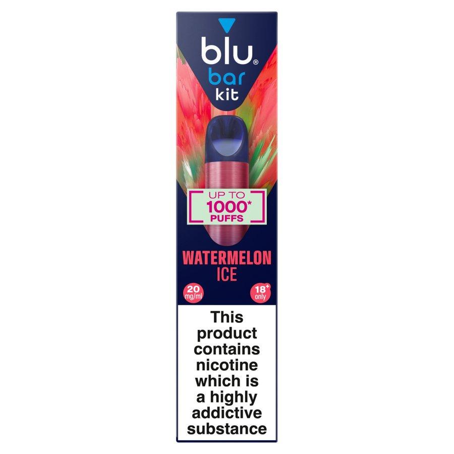 Blu Bar Watermelon Ice Vape Pod Kit 20mg - Case of 10