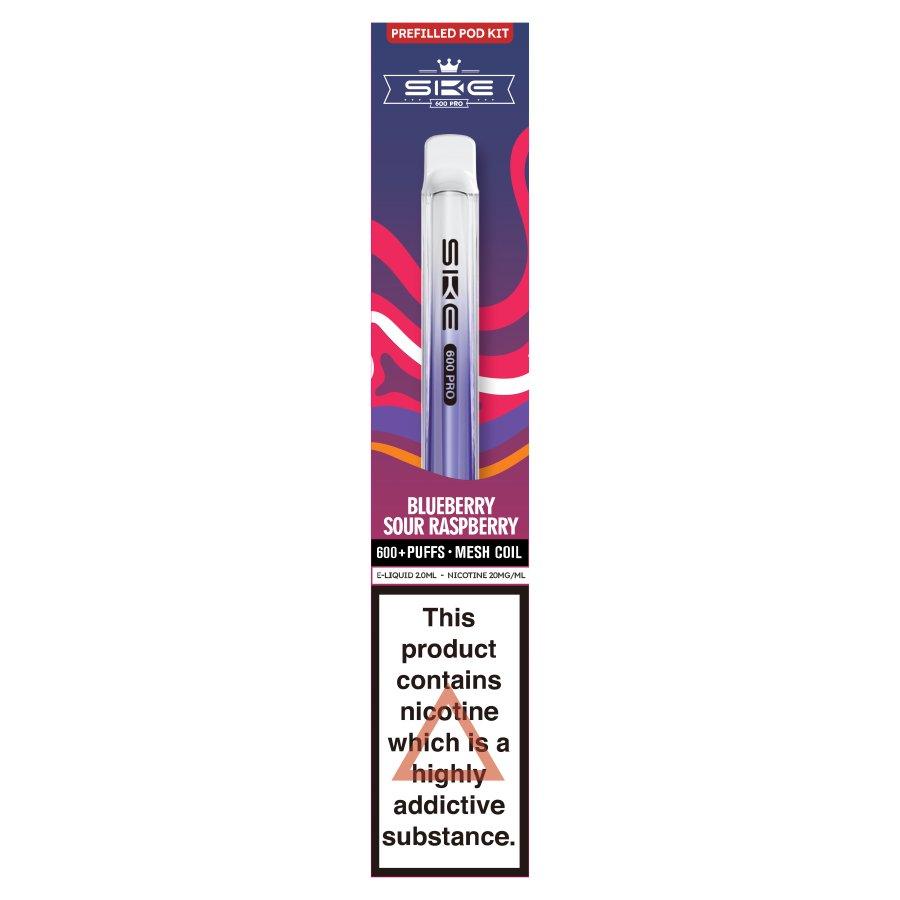 SKE Crystal 600 Pro Pod Kit Blueberry Sour Raspberry - Case of 10