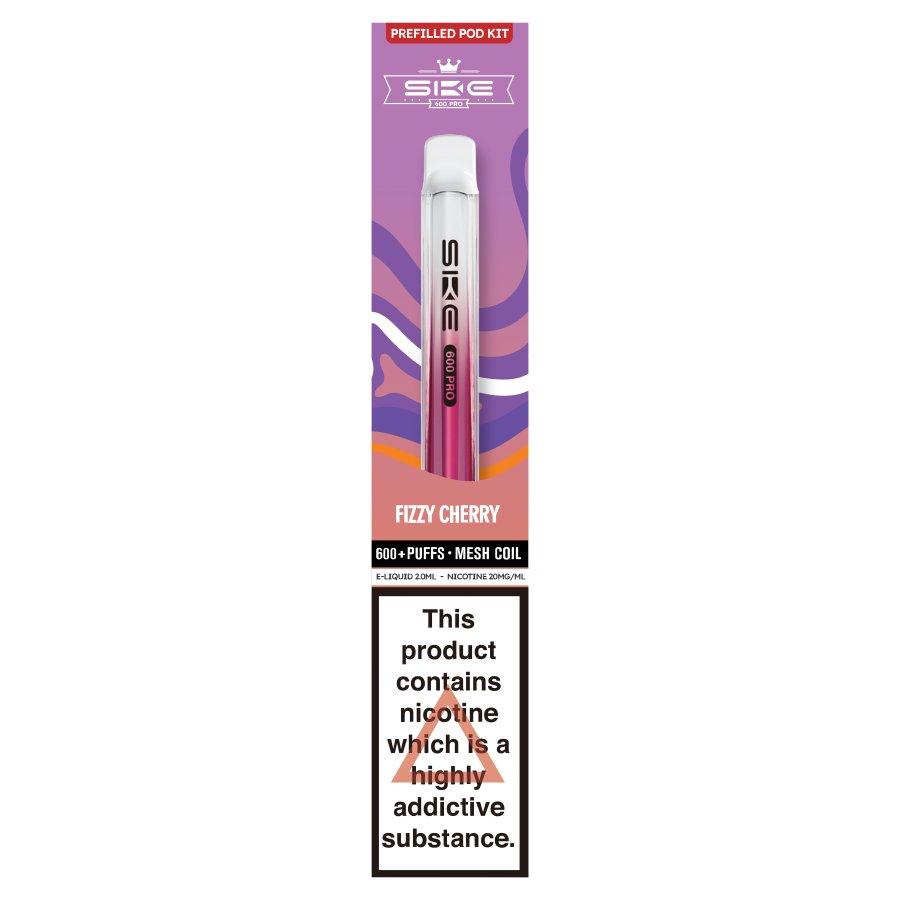 SKE Crystal 600 Pro Pod Kit Fizzy Cherry- Case of 10
