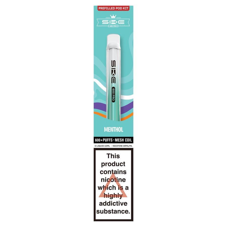 SKE Crystal 600 Pro Pod Kit Menthol- Case of 10