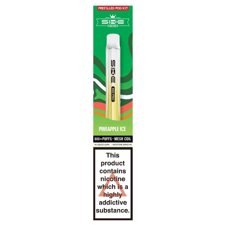 SKE Crystal 600 Pro Pod Kit Pineapple Ice- Case of 10