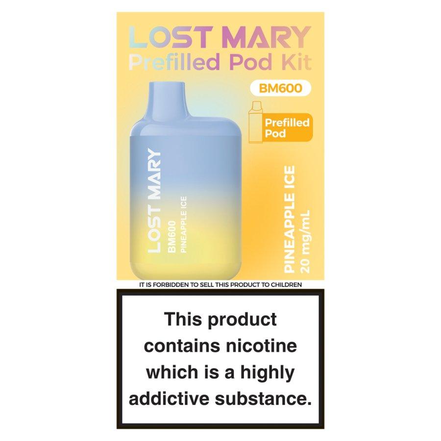 Lost Mary BM600 Pineapple Ice Pod Kit  - Case of 10