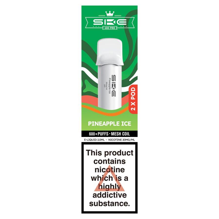 SKE Crystal 600 Pro Prefilled Pods Pineapple Ice- Case of 10