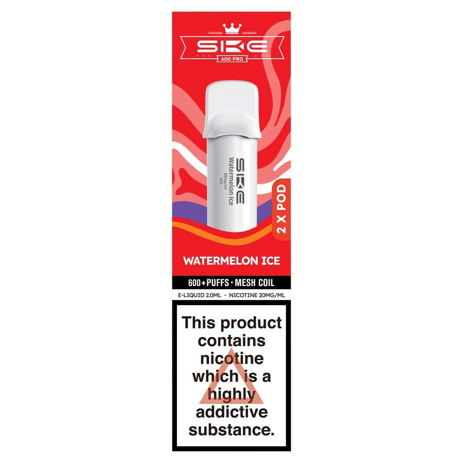 SKE Crystal 600 Pro Prefilled Pods Watermelon Ice- Case of 10