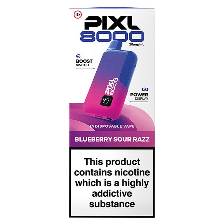 PIXL 8000 Blueberry Sour Razz Prefilled Pod & Refill- Case of 5