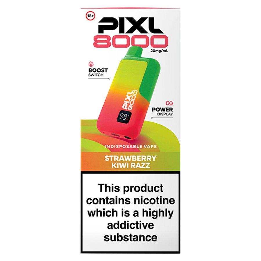 PIXL 8000 Strawberry Kiwi Razz Prefilled Pod & Refill Kit- Case of 5