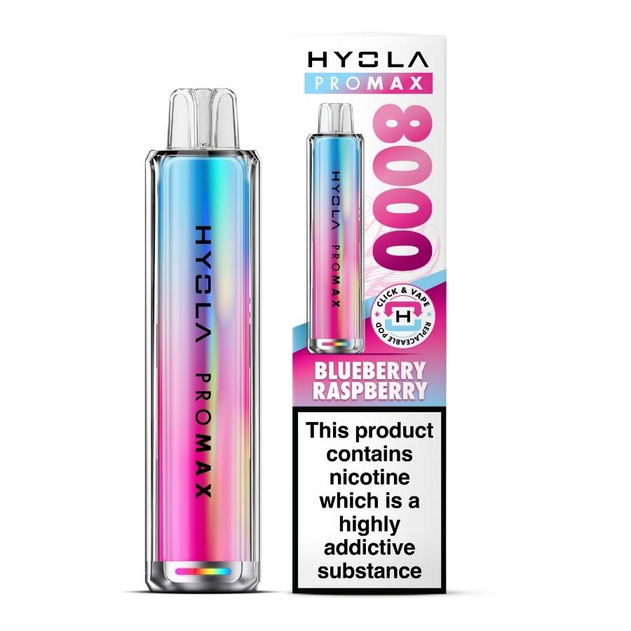 Hyola Pro Max 8000 Blueberry Raspberry Vape Kit - Case of 5