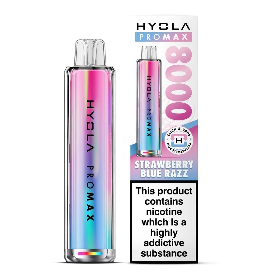 Hyola Pro Max 8000 Strawberry Blue Razz Vape Kit - Case of 5