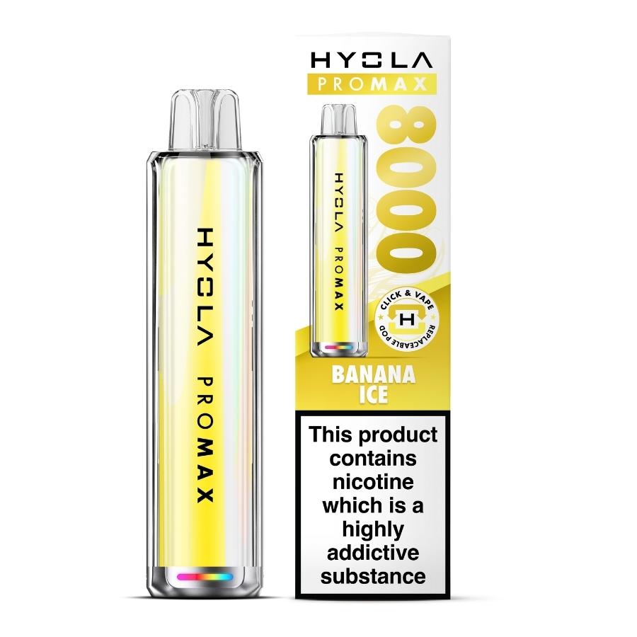 Hyola Pro Max 8000 Banana Ice Vape Kit - Case of 5
