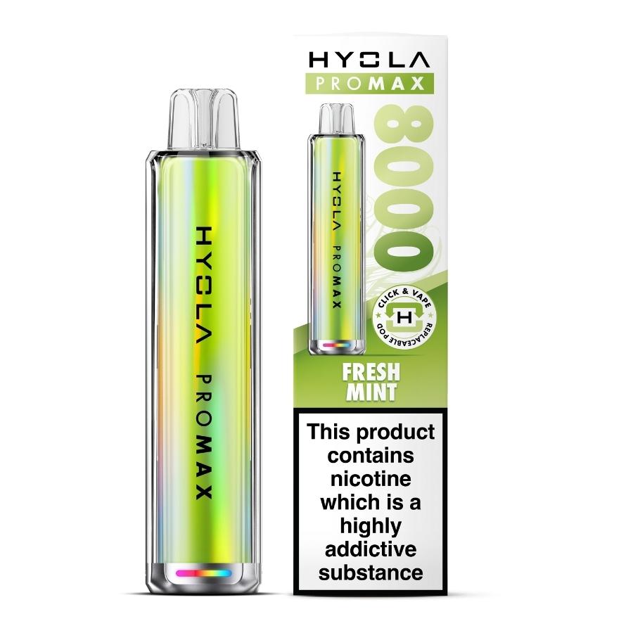 Hyola Pro Max 8000 Fresh Mint Vape Kit - Case of 5