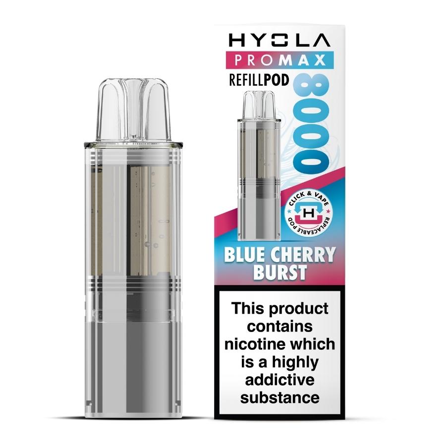 Hyola Pro Max 8000 Blue Cherry Burst Refill - Case of 5