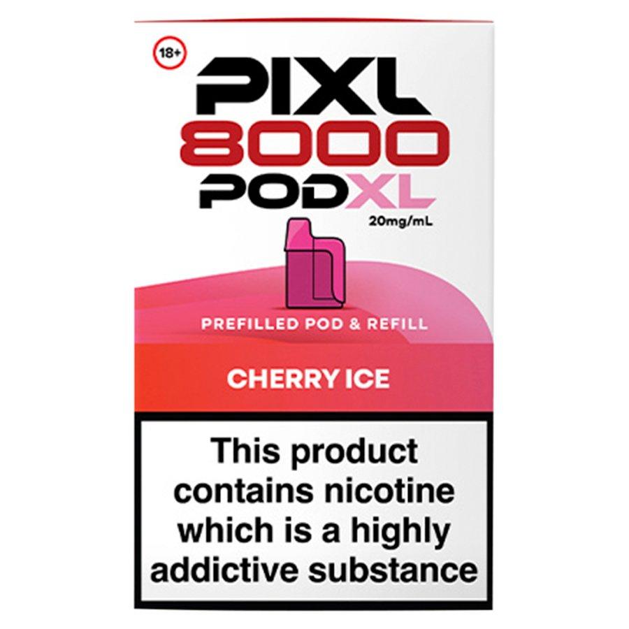 Pixl 8000 Cherry Ice Prefilled Pod + Refill - Case of 5