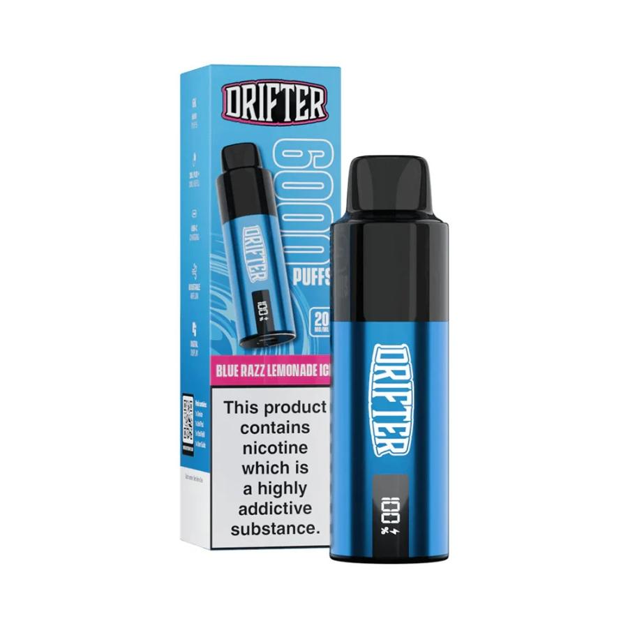 Drifter Bar 6K Blue Razz Lemonade Vape Kit - Case of 5