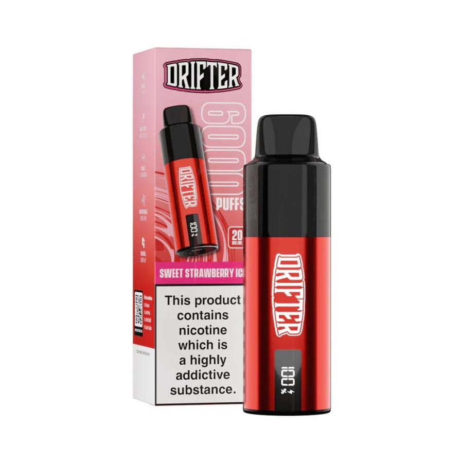 Drifter Bar 6K Sweet Strawberry Ice Vape Kit - Case of 5