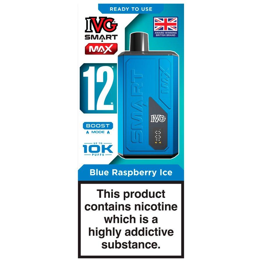 IVG Smart Max Blue Raspberry Ice Vape Kit - Case of 5