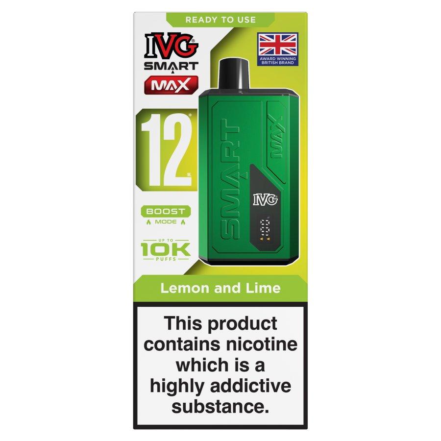 IVG Smart Max Lemon and Lime Vape Kit - Case of 5