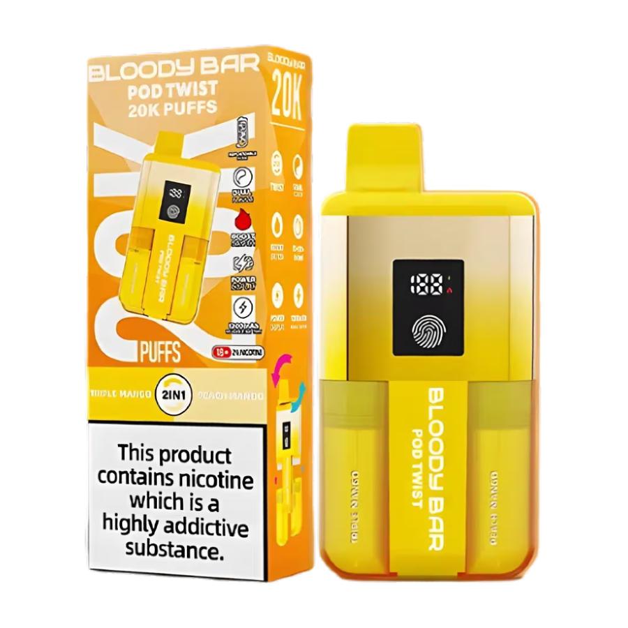 Bloody Bar Twist 20K Triple Mango/ Peach Mango Vape Kit - Case of 5
