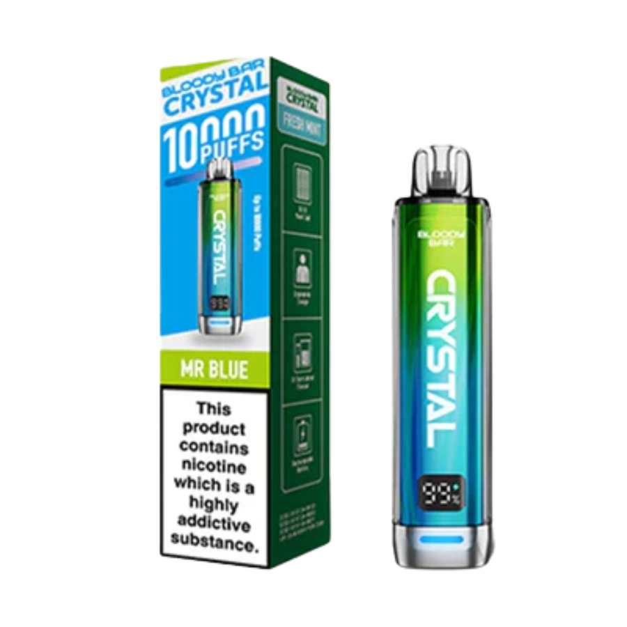 Bloody Bar Crystal 10K Mr Blue Vape Kit - Case of 5