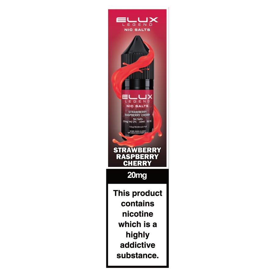 Elux Legend Strawberry Raspberry Cherry ice Nic Salt E-Liquid 20mg- Case of 10