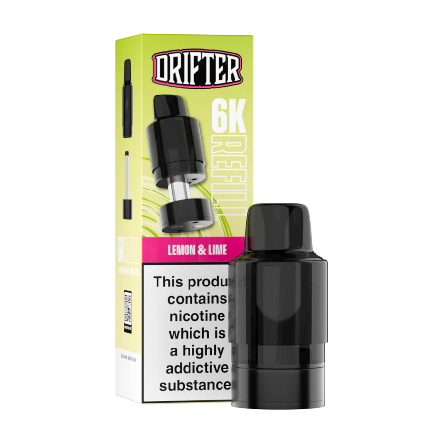 Drifter 6K Lemon and Lime Pod Refill Pack - Case of 5