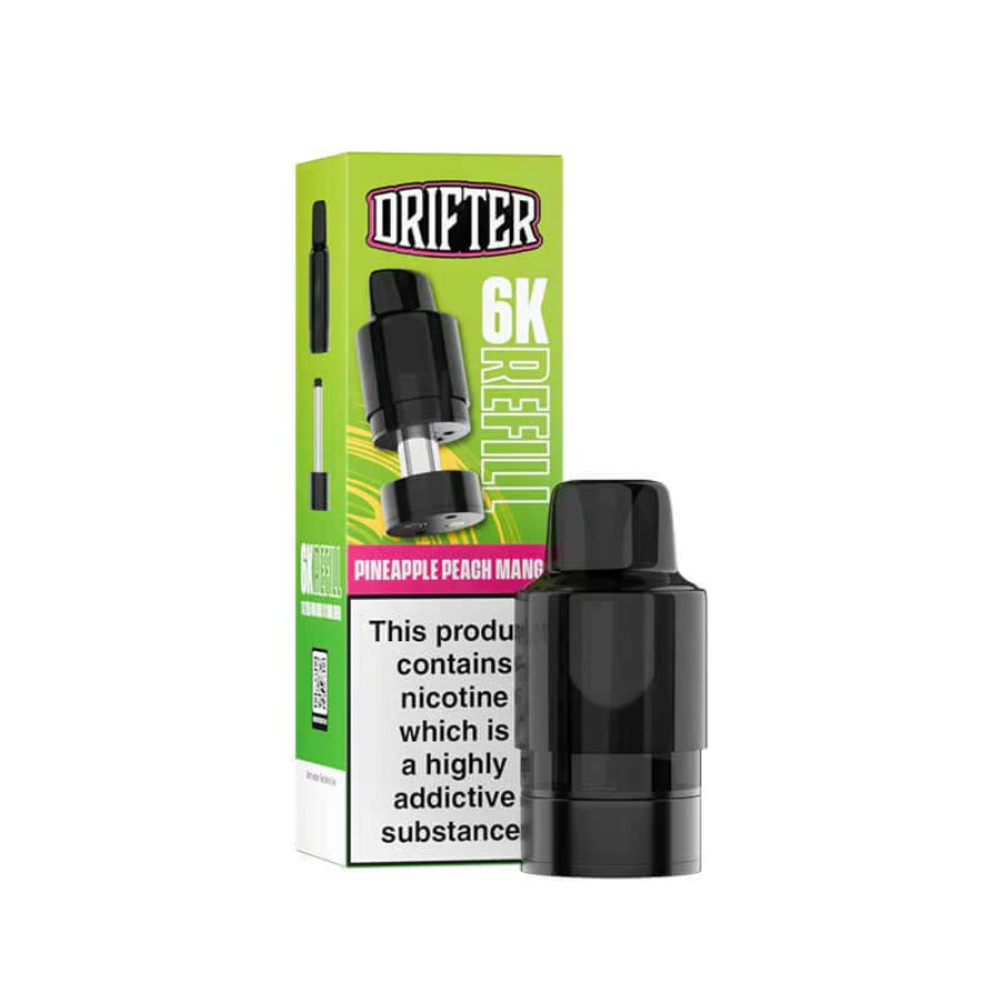 Drifter 6K Pineapple Peach Mango Pod Refill Pack - Case of 5