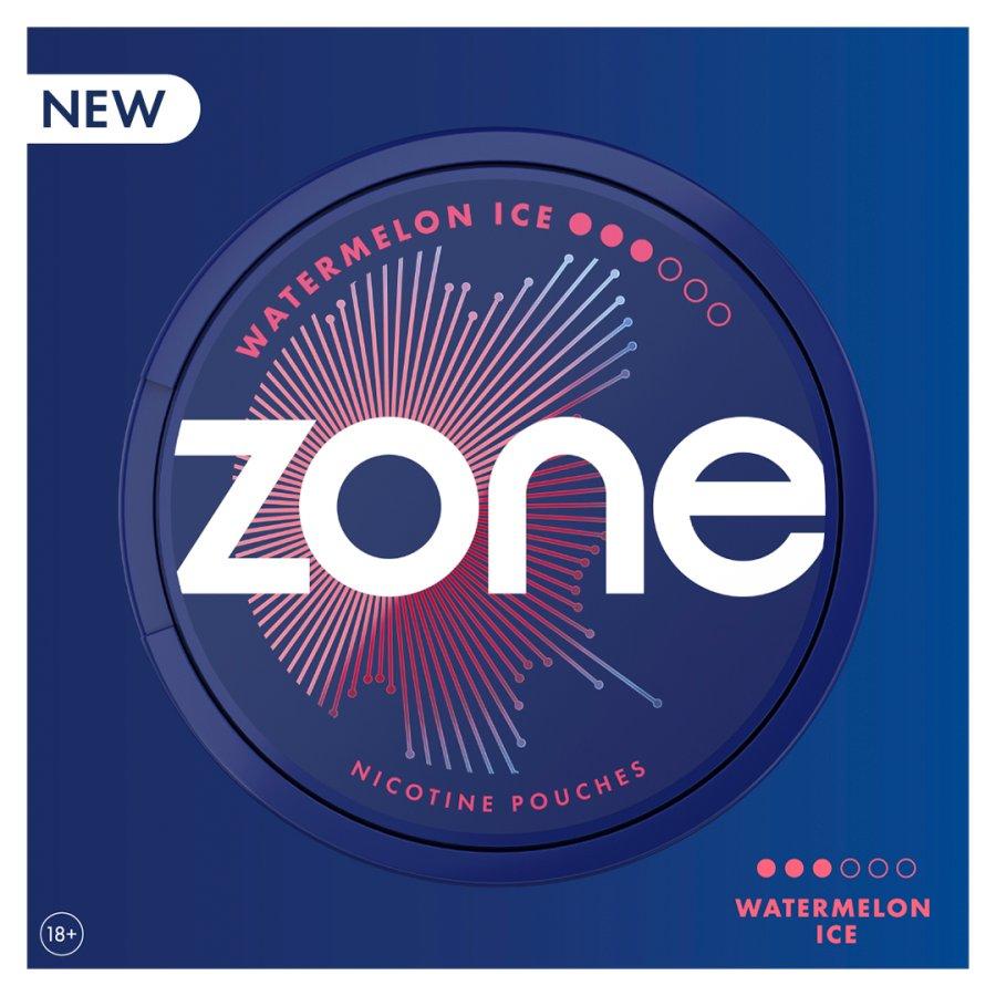Zone Watermelon Ice Nicotine Pouch 10mg - Case of 5