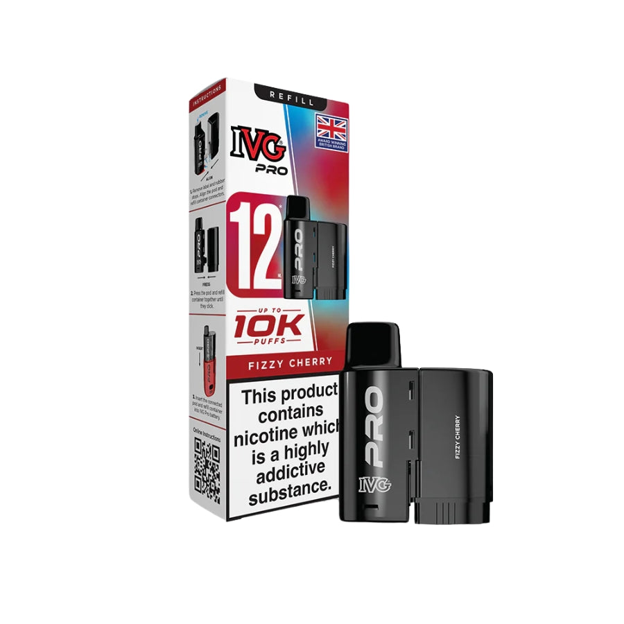 IVG Pro 12 Fizzy Cherry Pods - Case of 5