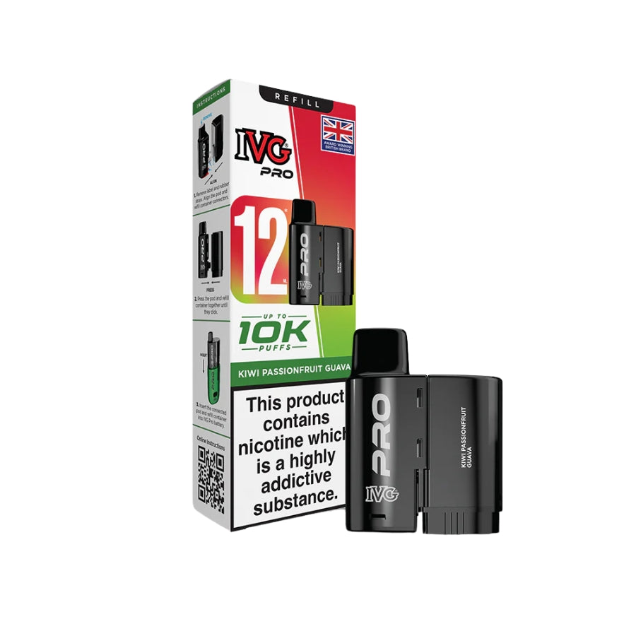 IVG Pro 12 Kiwi Passionfruit Guava Pods - Case of 5