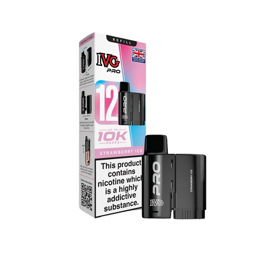 IVG Pro 12 Strawberry Ice Pods - Case of 5