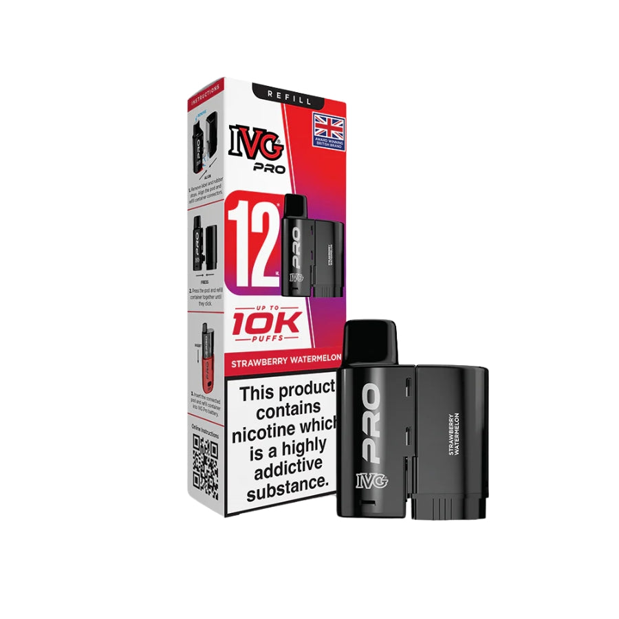 IVG Pro 12 Strawberry Watermelon Pods - Case of 5