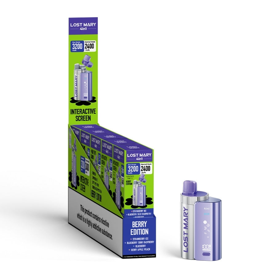 Lost Mary 4 in 1 Kit Mixed Berry Edition - Case of 5